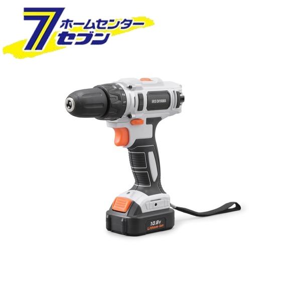 アイリスオーヤマ 充電式ドライバドリル JCD28-C [ドリルドライバー 電動ドライバー 小型 充電式 ソフトケース バッテリー付き ビットセット 電動ドリル DIY 組み立て ネジ締め 軽量 コードレス 電動工具 IRIS]