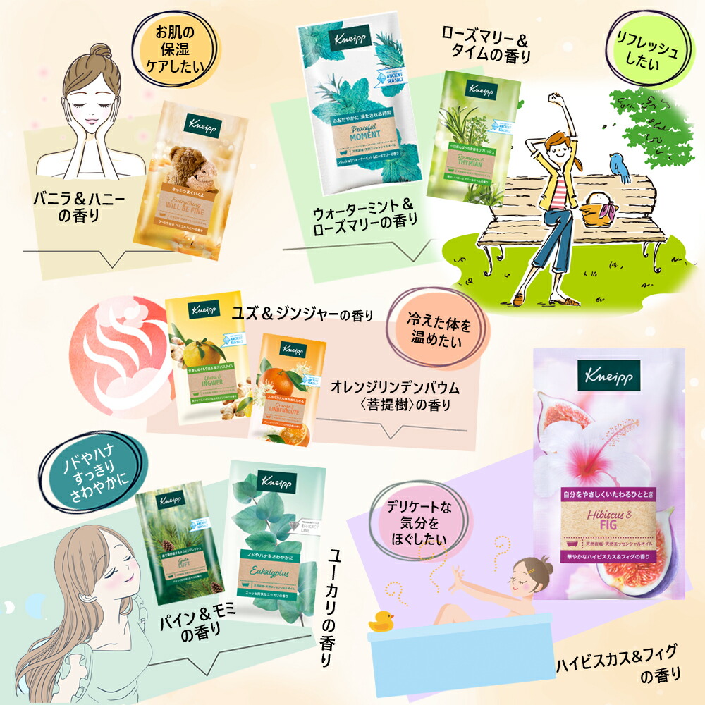 ミントシリーズ登場】クナイプ バスソルト 13個アソートセット （50g