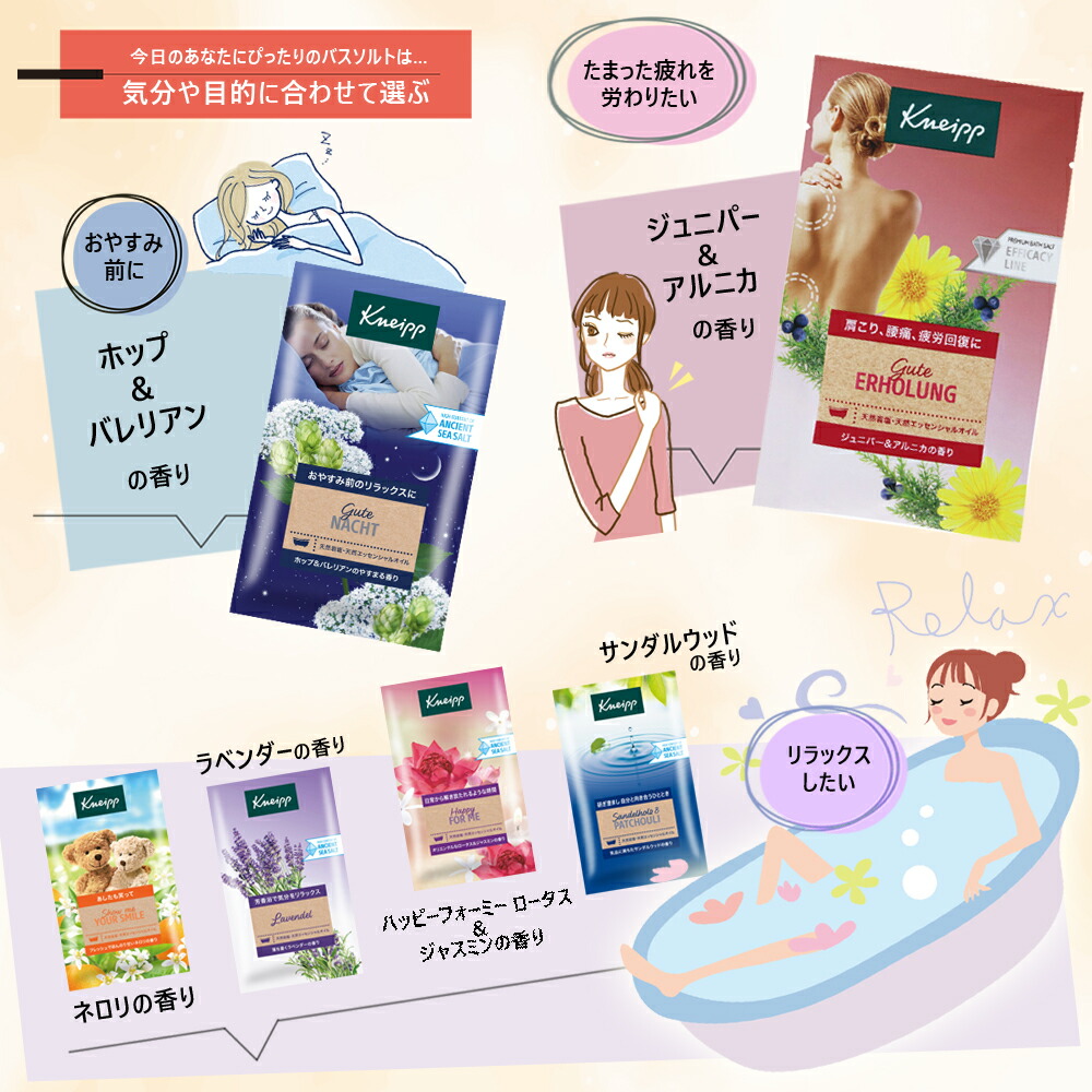 ミントシリーズ登場】クナイプ バスソルト 13個アソートセット （50g