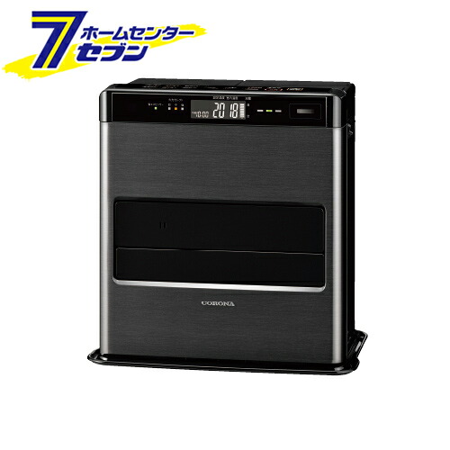 石油ファンヒーター 木造/10畳 コンクリート/13畳 グランブラック 日本製 FH-CWZ36BYF/KG [省エネ エコ 消臭 リモコン コロナ]｜ホームセンターセブン
