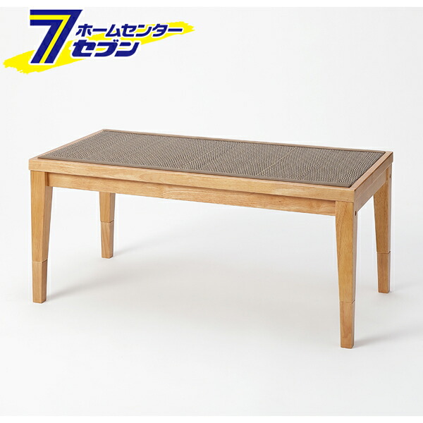 畳天然木ベンチ 100&times;50&times;45cm ナチュラル&times;い草ブラウン [ダイニングベンチ 畳ベンチ ベンチシート リビング 大島屋]｜ホームセンターセブン