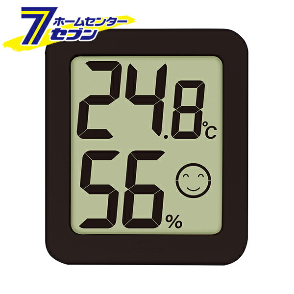 らららー 楽天市場】デジタル温湿度計 環境チェッカー ミニ ブラック
