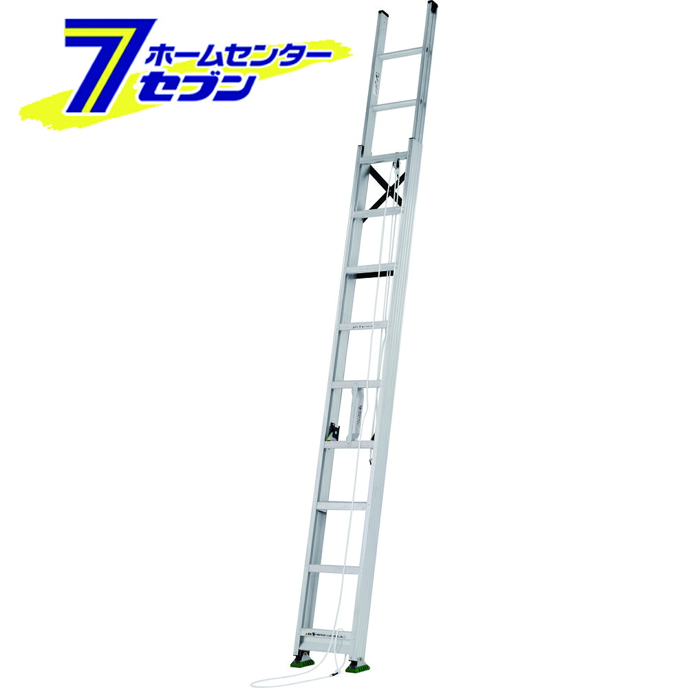 2連はしご 約7.4m MD-74D アルインコ [alinco 二連 ハシゴ 梯子 アルミ リベット方式 インサイド構造 大型脚端具]｜ホームセンターセブン