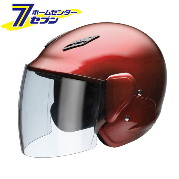 セミジェットヘルメット キャンディレッド F BH-17R ユニカー工業 [シールド付き 二輪 バイク用品]