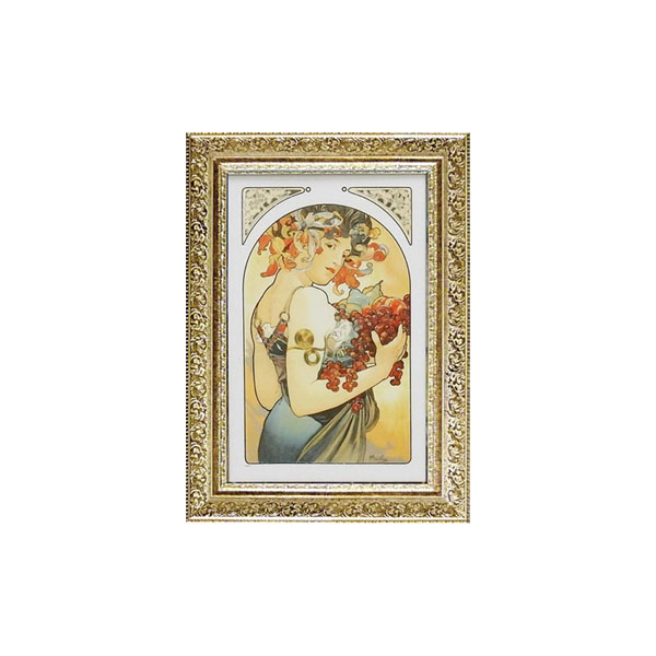 ART FRAMES アルフォンス ミュシャ フルーツ　AM-12002【メーカー直送：代金引換不可：同梱不可】【北海道・沖縄・離島は配達不可】