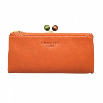 楽天市場】zucchero filato がま口長財布 OR オレンジ 34 58009