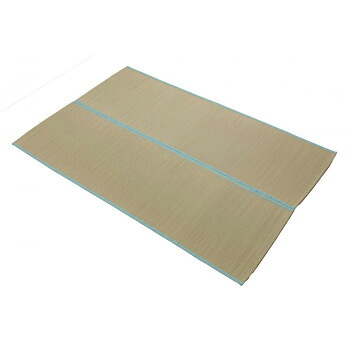 いやし い草 敷きパッド 130×200cm ダブル ブルー 1122920041201【メーカー直送：代金引換不可：同梱不可】【北海道・沖縄・離島は配達不可】
