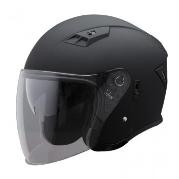 ユニカー工業 Wシールド ジェットヘルメット マットブラック BH-39MK【メーカー直送：代金引換不可：同梱不可】【北海道・沖縄・離島は配達不可】｜ホームセンターセブン
