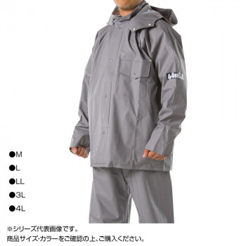 コヤナギ レインウェア エースガッツ ジャケット AG-35J グレー　M【メーカー直送：代金引換不可：同梱不可】【北海道・沖縄・離島は配達不可】