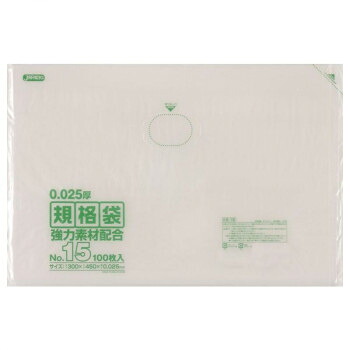 ジャパックス LD規格袋 厚み0.025mm No.15 透明 100枚×10冊×2箱 KS15【メーカー直送:代金引換不可:同梱不可】【北海道・沖縄・離島は配達不可】|ホームセンターセブン