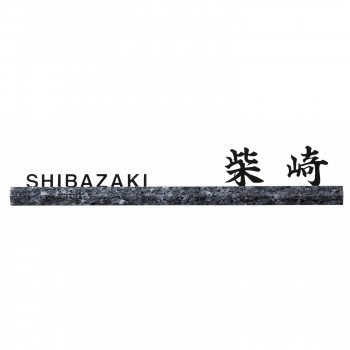 福彫 表札 ブルーパール＆ステンレス切文字 DK-205K【メーカー直送：代金引換不可：同梱不可】【北海道・沖縄・離島は配達不可】