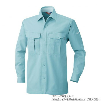 桑和 4115 長袖シャツ Mサイズ パウダB(204)【メーカー直送：代金引換不可：同梱不可】【北海道・沖縄・離島は配達不可】