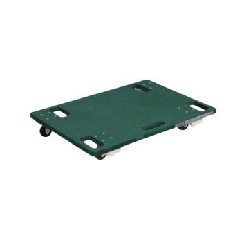 サカエ 板台車スタッキング仕様 オール自在タイプ 600&times;450&times;85mm グリーン SD-645G【メーカー直送：代金引換不可：同梱不可】【北海道・沖縄・離島は配達不可】｜ホームセンターセブン