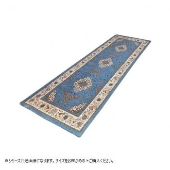 ベイス　イタリア製　ジャガード織　イスタ マット65×180 ターコイズ FM68S041【メーカー直送：代金引換不可：同梱不可】【北海道・沖縄・離島は配達不可】
