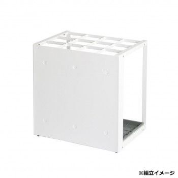 パネル傘立 36 ホワイト UB2990368【メーカー直送：代金引換不可：同梱不可】【北海道・沖縄・離島は配達不可】