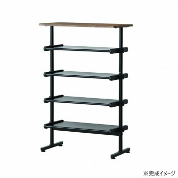 フィット ワンタッチ式可動棚ラック WD・ウッド NK-7501WD【メーカー直送：代金引換不可：同梱不可】【北海道・沖縄・離島は配達不可】
