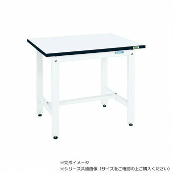 サカエ 中量作業台CSタイプ 特殊アクリル天板 パールホワイト 900×600×740mm CS-096MW【メーカー直送：代金引換不可：同梱不可】【北海道・沖縄・離島は配達不可】
