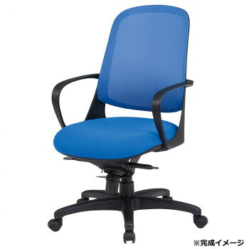 藤沢工業(TOKIO)　オフィスチェア　CF-6M ブルー【メーカー直送：代金引換不可：同梱不可】【北海道・沖縄・離島は配達不可】｜ホームセンターセブン