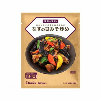 ポールスタア 笑顔の食卓　なすの甘みそ炒めDeli Sauce (38g×2袋)×20【メーカー直送：代金引換不可：同梱不可】【北海道・沖縄・離島は配達不可】