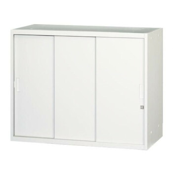 壁面収納家具/D:400・ホワイトタイプ 引違スチール3枚戸 H720 棚板1枚付 ALPSホワイト色 COM-UASS4-W7【メーカー直送：代金引換不可：同梱不可】【北海道・沖縄・離島は配達不可】