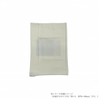 ケアオール　シルクイン　コットン腹巻(メンズ)　M-L約76～84cm　ホワイト　ECR-551106【メーカー直送：代金引換不可：同梱不可】【北海道・沖縄・離島は配達不可】