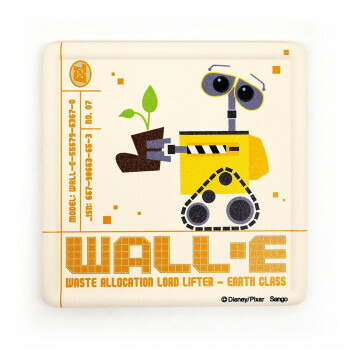 三郷陶器 ディズニー 吸水コースター(ウォーリー) 3324-099【メーカー直送：代金引換不可：同梱不可】【北海道・沖縄・離島は配達不可】画像