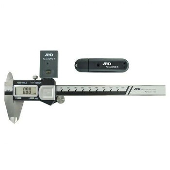 A＆D 防滴デジタルノギス通信セット ワイヤレス通信 送受信機付 AD5767150S【メーカー直送：代金引換不可：同梱不可】【北海道・沖縄・離島は配達不可】