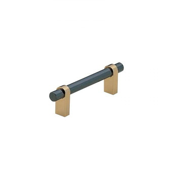 シロクマ キャビネハンドル 80mm 黒NI/純金 HB-77【メーカー直送：代金引換不可：同梱不可】【北海道・沖縄・離島は配達不可】
