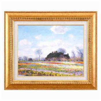 モネ名画額F6金「花畑」【メーカー直送:代金引換不可:同梱不可】【北海道・沖縄・離島は配達不可】|ホームセンターセブン