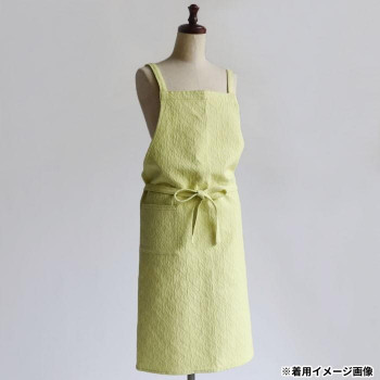志成販売 フルエプロン アスタリスク ジャガード イエロー 303493YL【メーカー直送：代金引換不可：同梱不可】【北海道・沖縄・離島は配達不可】