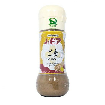 サンダイナー食品 ドレッシング ハピア(ごまドレッシングゆず風味) 230ml 20本 694【メーカー直送：代金引換不可：同梱不可】【北海道・沖縄・離島は配達不可】