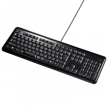 サンワサプライ USBハブ付キーボード テンキー付き ブラック SKB-SL21UHBK【メーカー直送：代金引換不可：同梱不可】【北海道・沖縄・離島は配達不可】