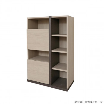 日本製組立家具 収納キャビネット サイドボード クルミ co-pabo-1280ot-kurumi【メーカー直送:代金引換不可:同梱不可】【北海道・沖縄・離島は配達不可】|ホームセンターセブン