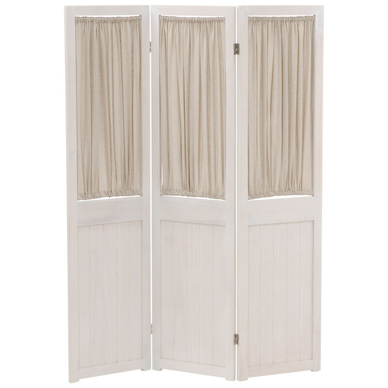 【ポイント10倍】パーテーション (約)幅40&times;高さ148cm&times;3連 MS-5413AW 萩原【ポイントUP:2026年7月19日20:00～7月26日 1:59まで】｜ホームセンターセブン