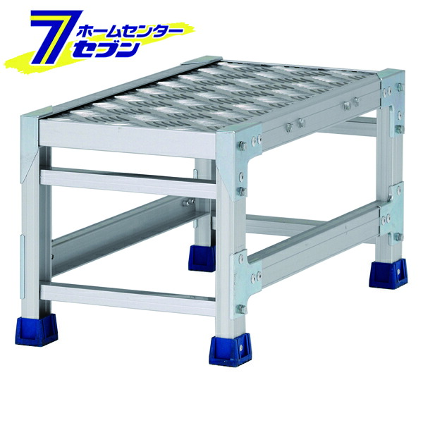 アルインコ 作業台 CSBC 1段 (天板寸法300x600mm 天板高さ300mm) CSBC133WS [アルミ 天板縞板タイプ 組立式作業台 工場 倉庫 踏台 踏み台 はしご 梯子 ハシゴ DIY 工具 alinco]