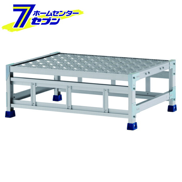 アルインコ 作業台 CSBC 1段 (天板寸法800x600mm 天板高さ300mm) CSBC138WS [アルミ 天板縞板タイプ 組立式作業台 工場 倉庫 踏台 踏み台 はしご 梯子 ハシゴ DIY 工具 alinco]