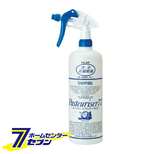 【ケース販売】ドーバー酒造 パストリーゼ77 本体 1L×12本 スプレーヘッド付き [アルコール消毒液 口に入れても大丈夫 防菌 消臭 防カビ ウィルス]