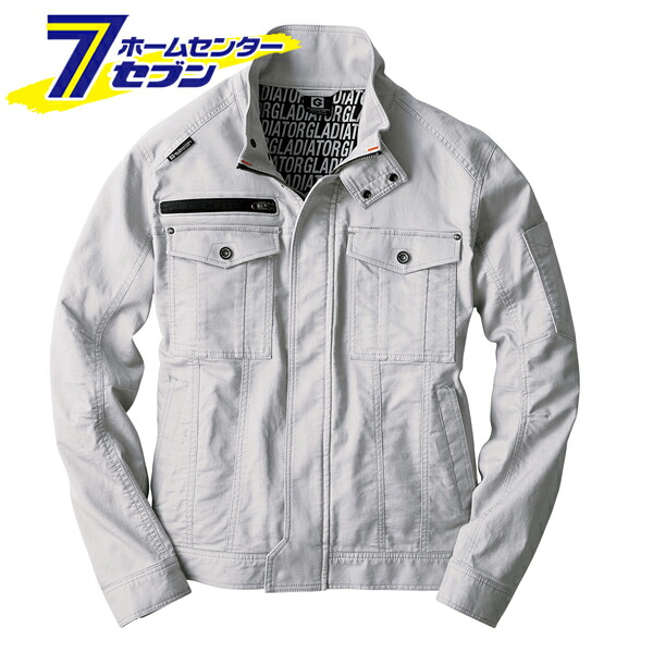 ストレッチ コードピケ ジャケット (アッシュ) 4L GA-3910 [作業服 作業着 ユニフォーム ストレッチ メンズ レディース グラディエーター GLADIATOR CO-COS コーコス信岡]