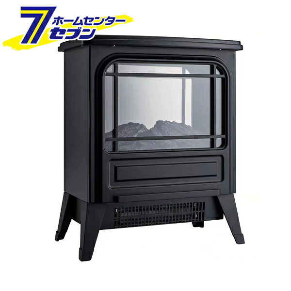 暖炉型ヒーター W350&times;D210&times;H425mm ブラック SKJ-RK100DH [暖房器具 暖炉タイプ フェイクヒーター エスケイジャパン]｜セブンプロ