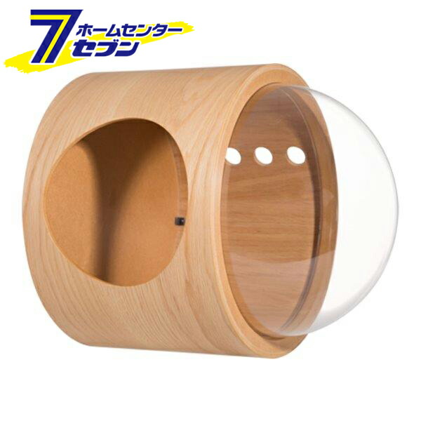 【ポイント10倍】宇宙船型ベッド GAMMA 左開き オーク - [猫用家具 DIY キャットステップ キャットハウス キャットタワー 壁付け MYZOO]【ポイントUP:2026年7月19日20:00～7月26日 1:59まで】｜セブンプロ