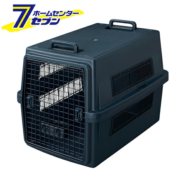 大型犬 エアトラベルキャリー Lサイズ ～35kg ネイビー ATC-870 [飛行機可 防災 ペット 同行避難 アイリスオーヤマ]