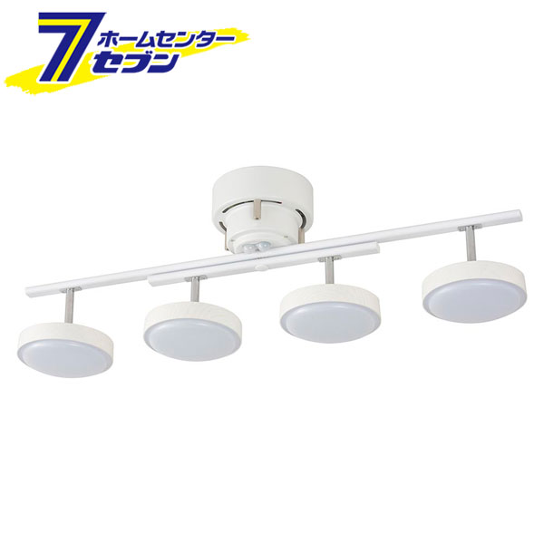 LED4灯シーリングライト ホワイトウッド （品番）06-1647 LT-YLS4RC-W [照明器具:シーリングライト オーム電機]