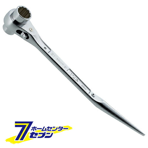 TOP 鳶仕様ステンレスRレンチ SRM-17X21BT [17×21mm シノ付き ステンレス 足場 農業 建築 DIY 工具 トップ工業]