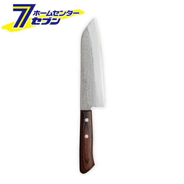 三木誠光作 V金1号 鎚目 三徳 170mm 日本製 UF181 [和庖丁 包丁 家庭用 肉 野菜 魚 キッチン用品 三木刃物製作所]