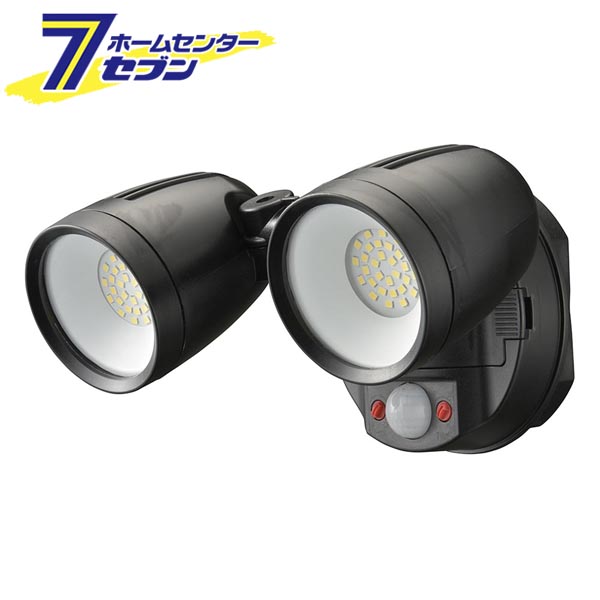 monban 防犯センサーライト 2灯リチウム充電池式 2000ルーメン [品番]07-8812 LS-B200Y2 [センサーライト オーム電機]