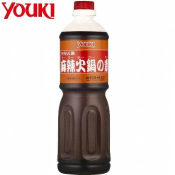 YOUKI ユウキ食品 麻辣火鍋の素 1.1kg×6本入り 212460【メーカー直送