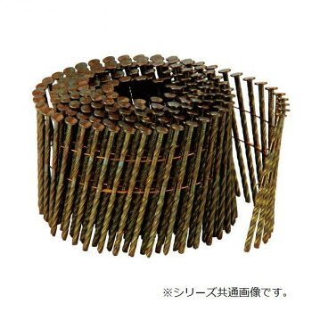 (W)ワイヤー スクリュー釘 ノミ先 2.5×65mm 300本×10巻 WNS2565【メーカー直送：代金引換不可：同梱不可】【北海道・沖縄・離島は配達不可】
