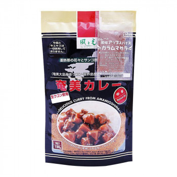 風と光 奄美カレー 中辛 180g×24【メーカー直送：代金引換不可：同梱不可】【北海道・沖縄・離島は配達不可】