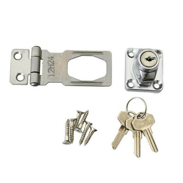 J-458 鍵付掛金錠 60mm ステンレス 3本キー 00071458-001【メーカー直送：代金引換不可：同梱不可】【北海道・沖縄・離島は配達不可】