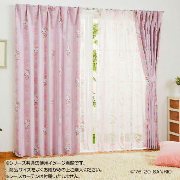 サンリオ キティ ドレープカーテン2枚セット 100×178cm SB-521-S【メーカー直送：代金引換不可：同梱不可】【北海道・沖縄・離島は配達不可】